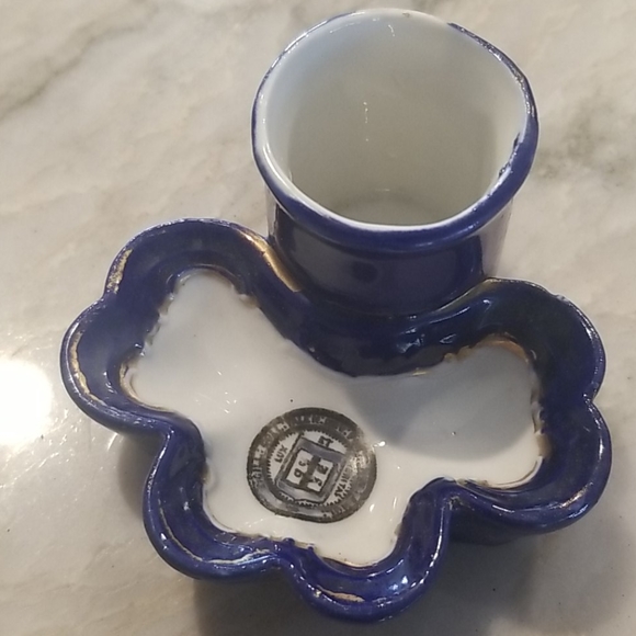 DELFT BLUE Antique Vtg Match Holder With Strike - Picture 4 of 7
